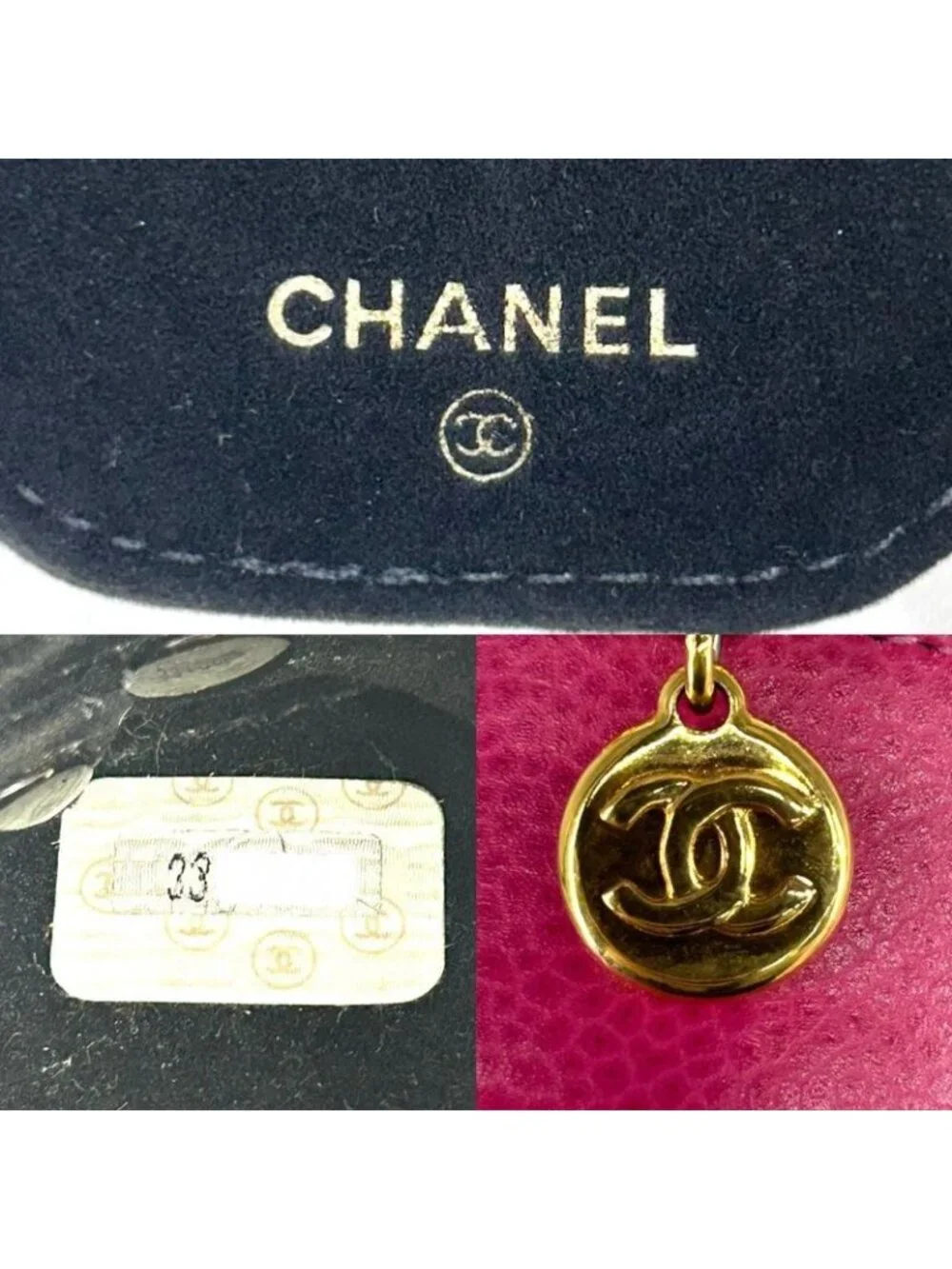 Chanel Pouch Jewelry Case Accessory Round Small Coco - Picture 5 of 9